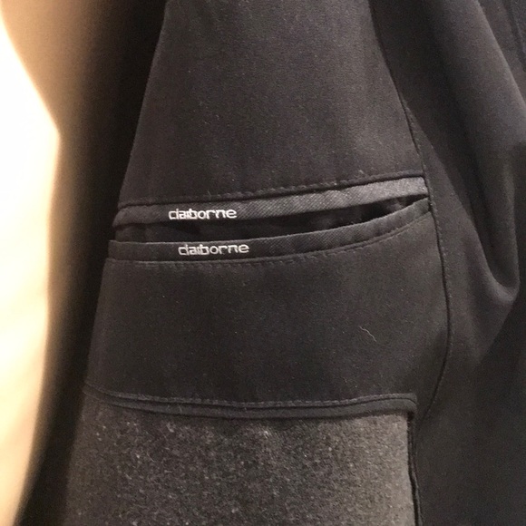 Claiborne black lined jacket outerwear size XL - Picture 2 of 5